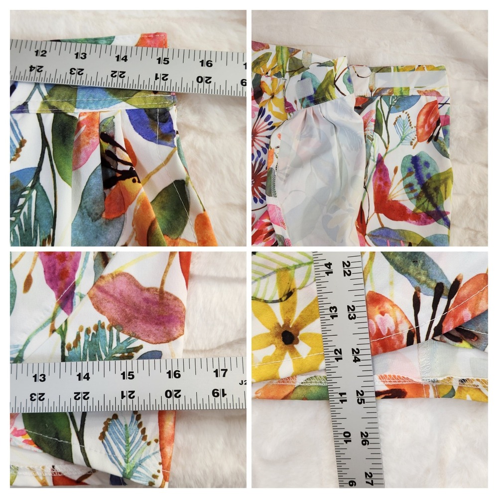 RipSkirt Hawaii Length 3 Wildflower Watercolor Skirt Size S Floral Wrap NEW NWT - Picture 4 of 7